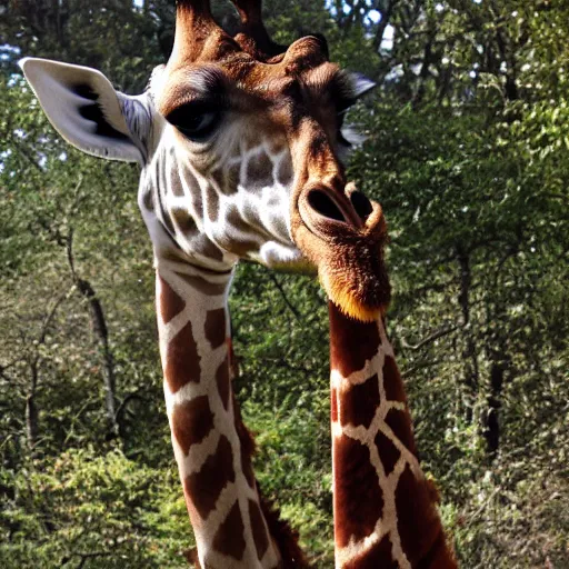 Prompt: giraffe smoking a joint