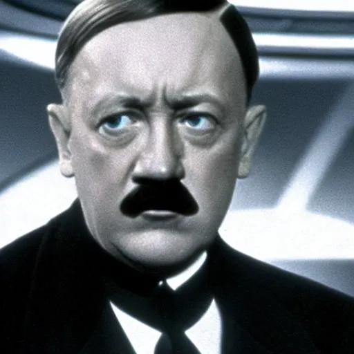 Prompt: A still of Hitler in Star Trek