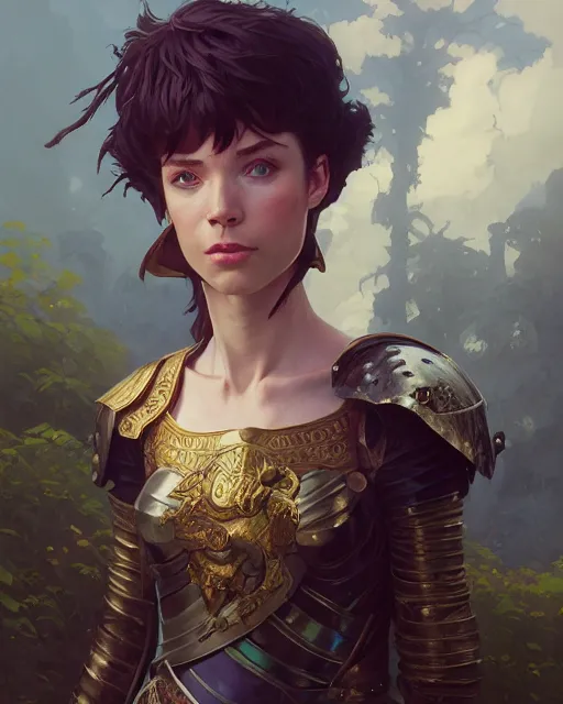 Image similar to highly detailed vfx portrait of a fantasy maigc knight, stephen bliss, unreal engine, greg rutkowski, loish, rhads, beeple, makoto shinkai and lois van baarle, ilya kuvshinov, rossdraws, tom bagshaw, alphonse mucha, global illumination, detailed and intricate environment