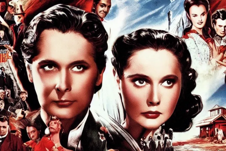 Image similar to “ a red letter media youtube thumbnail for a review of gone with the wind ”