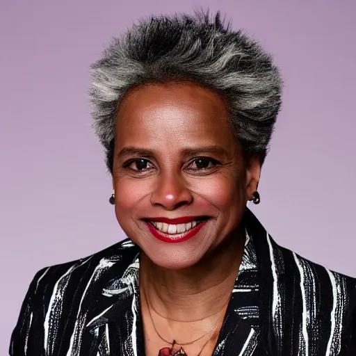 Image similar to lori lightfoot as beetlejuice