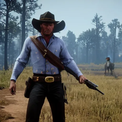 Image similar to clint eastwood stars as hosea matthews in the playstation 4 video game red dead redemption 2, beautiful screenshot