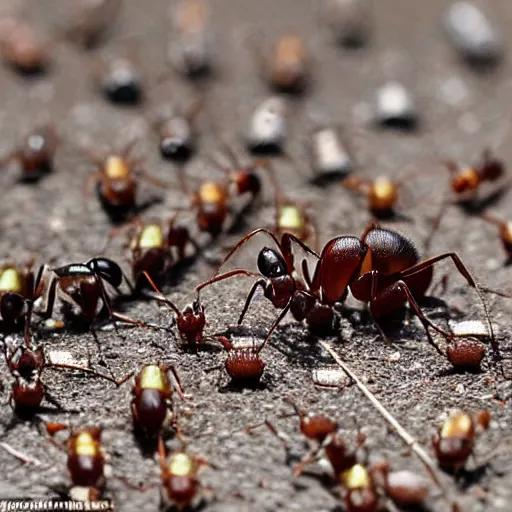 Prompt: first picture with Ant-view lens - a new camera lens that captures perspective of an ant - a family at a picnic