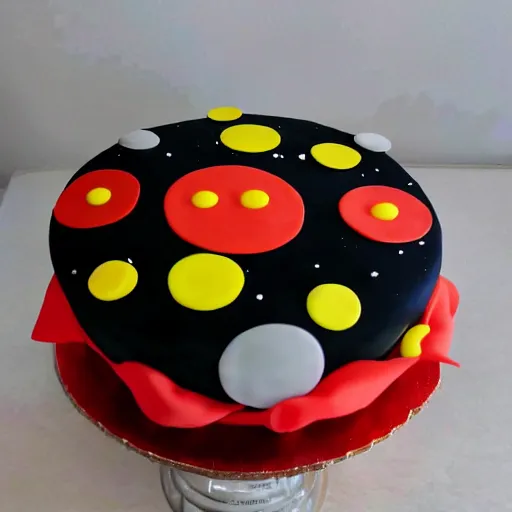 Image similar to A black hole cake
