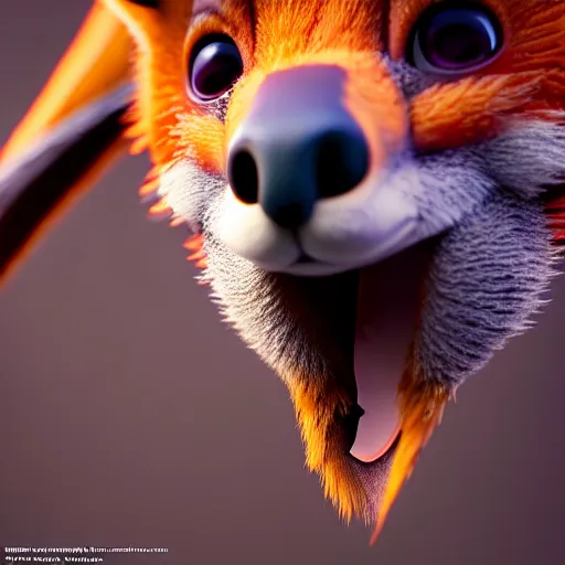 Image similar to weta disney pixar movie still macro close photo of anthropomorphic vulpes vulpes fulva wearing koala : : by weta, greg rutkowski, wlop, ilya kuvshinov, rossdraws, artgerm, octane render, iridescent, bright morning, anime, liosh, mucha : :