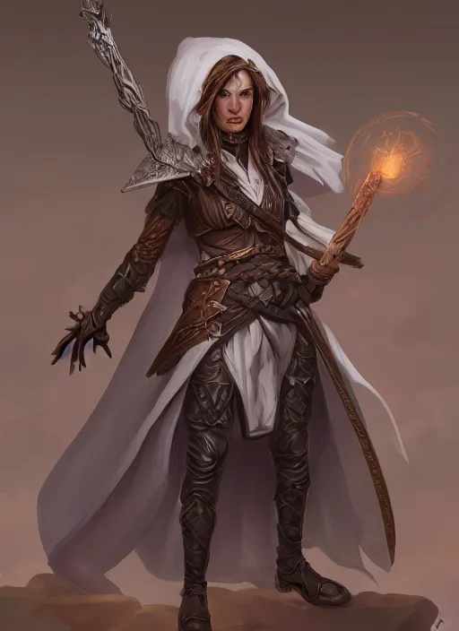 Prompt: mage dnd character, single character concept art, white background, long shot, highly detailed, digital art, sharp focus, by mark brooks