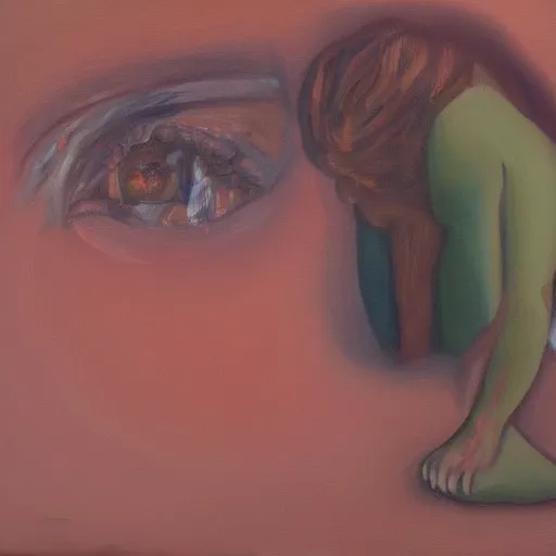 depression and anxiety, oil painting Stable Diffusion OpenArt