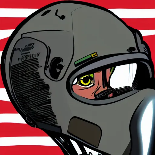 Prompt: a buzzard wearing an f - 1 6 fighter pilot helmet, vector art, hyper realistic, hyper detailed, 4 k