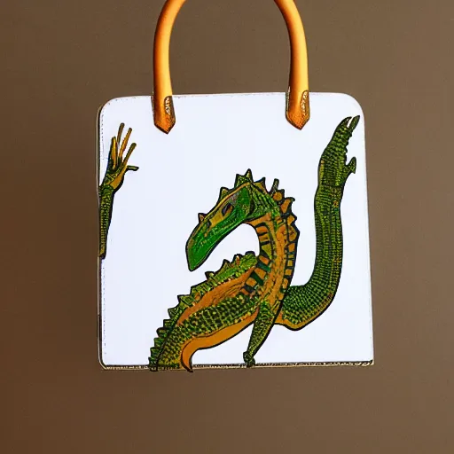 Image similar to 👜 made of 🐊!! Product photo, backlit,