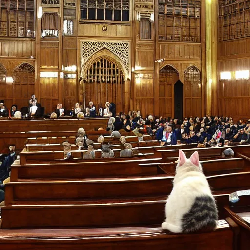 Image similar to cat sitting on chair in lok sabha among the politicians, ani, sony a 7 r