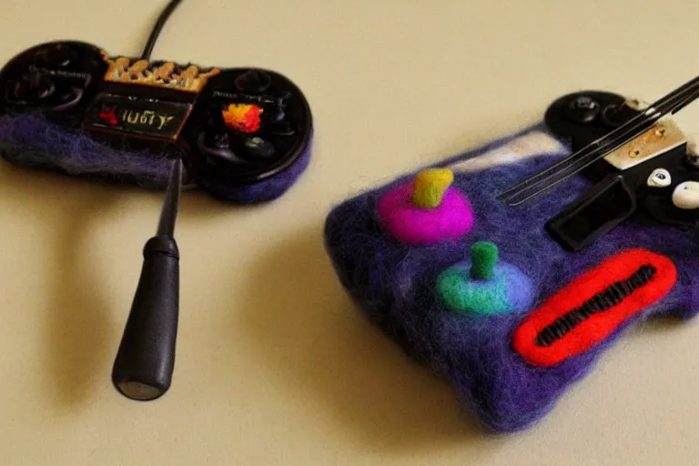 Image similar to call of duty : laundry time 2. dream needle felted guitar hero controller