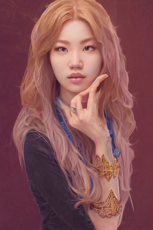 Prompt: portrait of Lisa Blackpink as an architect, highly detailed, digital painting, artstation, concept art, sharp focus, illustration, art by kittichai rueangchaichan and james gurney and alphonse mucha