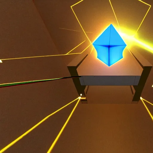 Image similar to tesseract artefact goes without anything like a route of exit,