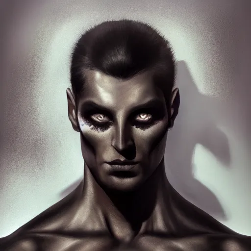 Prompt: a shadow in human form with deep purple eyes, a man completely dark, dark shadow, no color, with black magic powers, ultra realistic, 8 k, organic painting, matte painting, bold shapes, hard edges, street art, trending on artstation, by huang guangjian, gil elvgren, ruan jia, randy vargas, greg rutkowski