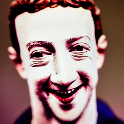 Prompt: closeup photo of mark zuckerberg dressed as pee wee herman, sunny day, village house, pastoral, happy, cinematic, art by jan urschel and neil blevins