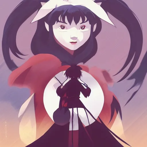 Image similar to face icon stylized minimalist inuyasha, loftis, cory behance hd by jesper ejsing, by rhads, makoto shinkai and lois van baarle, ilya kuvshinov, rossdraws global illumination