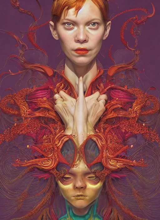 Image similar to flame portrait :: by Martine Johanna and Simon Stålenhag and Chie Yoshii and Casey Weldon and Guillermo del toro :: ornate, dynamic, particulate, rich colors, intricate, harper's bazaar, elegant, highly detailed, centered, artstation, smooth, sharp focus, octane render, 3d