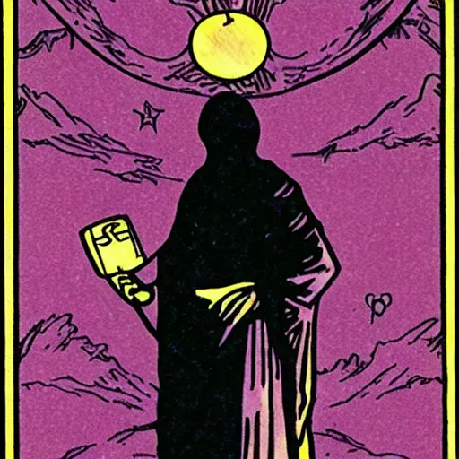 Prompt: anonymous tarot card