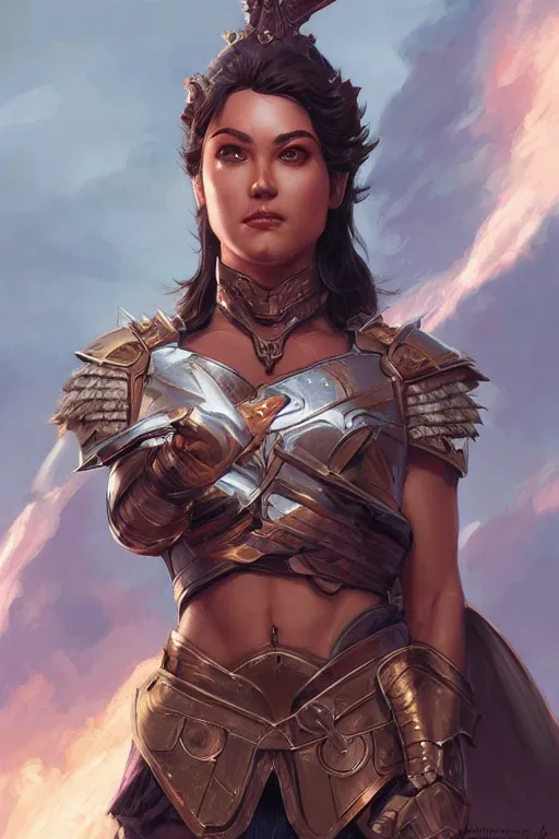 Image similar to amazon valkyrie athena, d & d, fantasy, portrait, highly detailed, headshot, digital painting, trending on artstation, concept art, sharp focus, illustration, art by artgerm and greg rutkowski and magali villeneuve