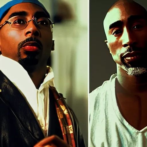 Prompt: the physicist sir isaac newton and tupac shakur hanging out at the club, ciroc commercial, 8 k, cinematic lighting, sexy, gangsta