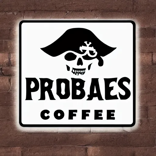 Image similar to Sign logo for pirate coffee