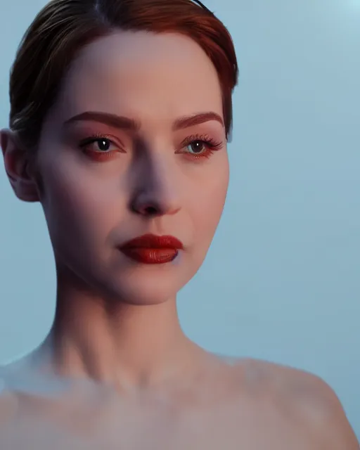 Image similar to arcane portrait of a movie star, cinematic lighting, octane render, unreal engine 5