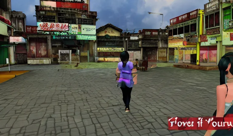 Image similar to screenshot from a first - person rpg game set in binondo