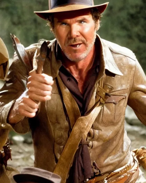 Image similar to will ferrel as indiana jones