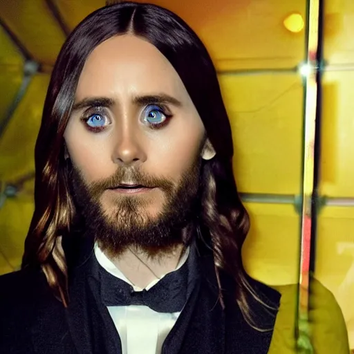 Image similar to jared leto in outer space