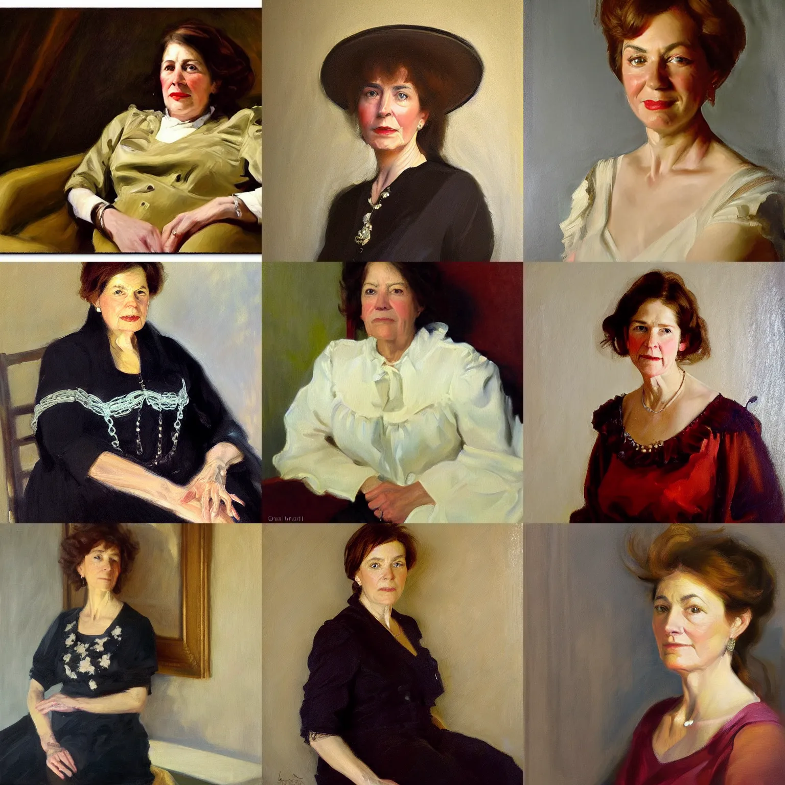 Prompt: portrait of barbara newhall follett, hyperrealistic, in the style of john singer sargent, oil painting