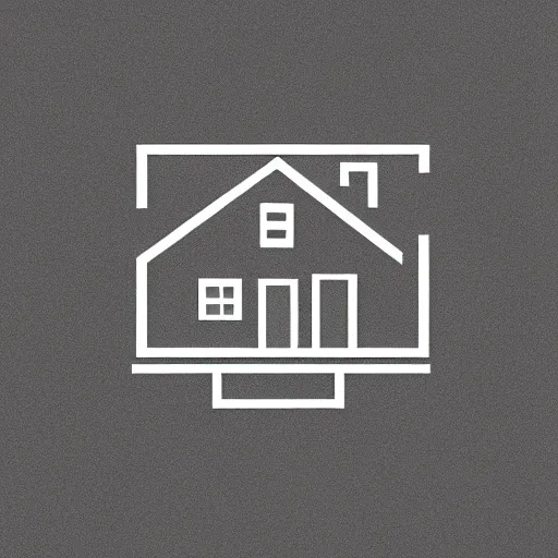 Prompt: logo of a house with the door open, minimalistic, vectorized logo style