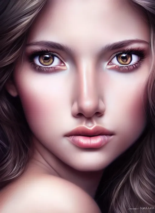 Image similar to a gorgeous female photo, professionally retouched, realistic, smooth face, perfect eyes, symmetrical, full body shot, wide angle, sharp focus on eyes, 8 k high definition, insanely detailed, intricate, elegant, art by artgerm