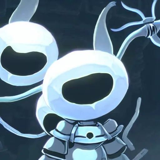 Image similar to A hollow knight boss