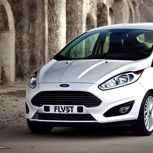 Prompt: ford fiesta designed by h r giger