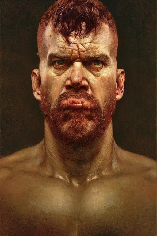 Image similar to head portrait of jocko willink as huge warrior with muscular neck, by lawrence alma tadema and zdzislaw beksinski and norman rockwell