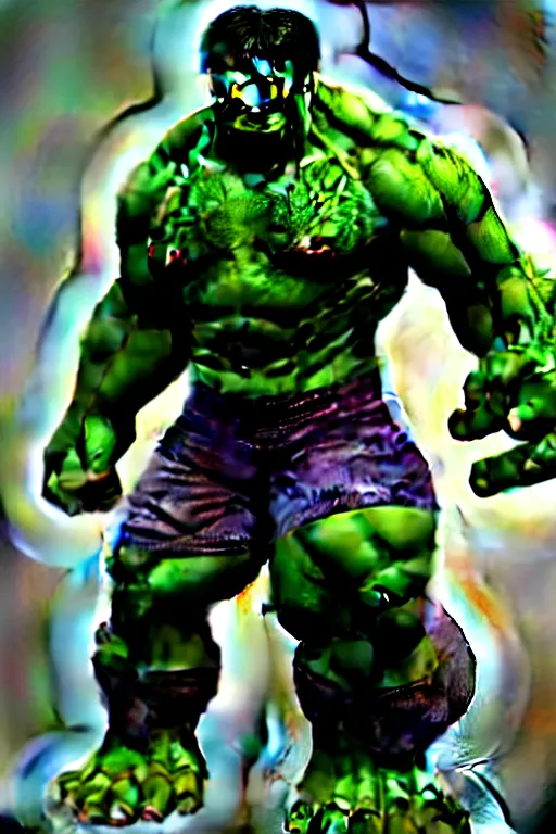 Image similar to a genetic combination of frankenstein, hulk, and godzilla, extreme angle, dynamic lighting, ultra detailed