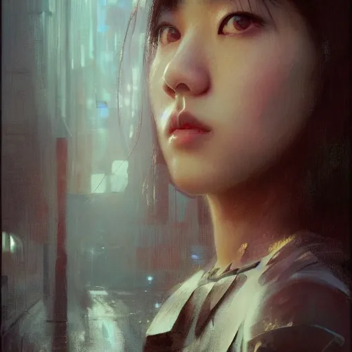 Image similar to jisoo of blackpink, hyperrealistic portrait, bladerunner street, art of elysium by jeremy mann and alphonse mucha, fantasy art, photo realistic, dynamic lighting, artstation, poster, volumetric lighting, very detailed face, 8 k, award winning