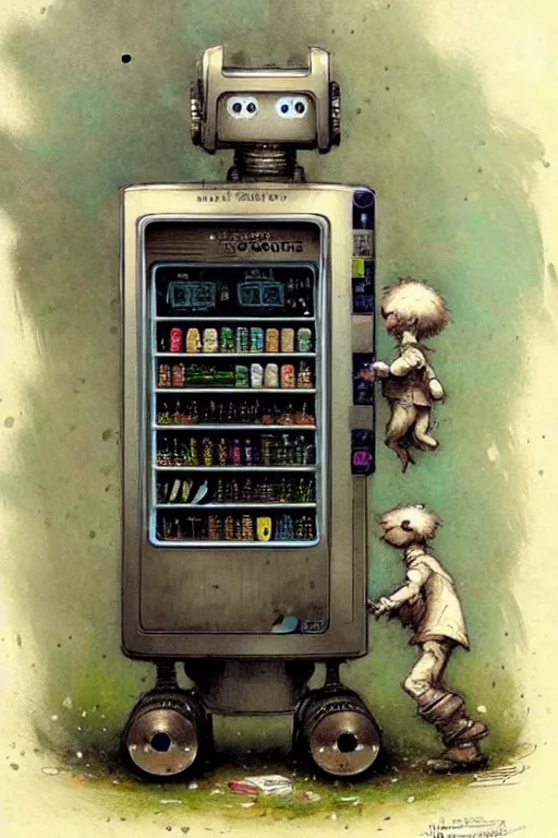 Image similar to ( ( ( ( ( 2 0 2 2 s robot vending machine. muted colors. ) ) ) ) ) by jean - baptiste monge!!!!!!!!!!!!!!!!!!!!!!!!!!!!!!