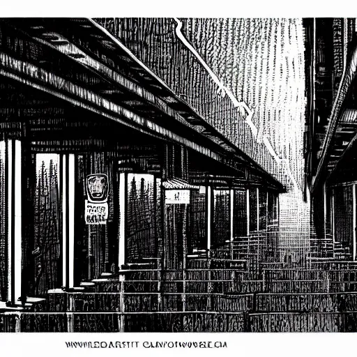 Image similar to dark city bus stop, by hp lovecraft, very detailed,ArtStation