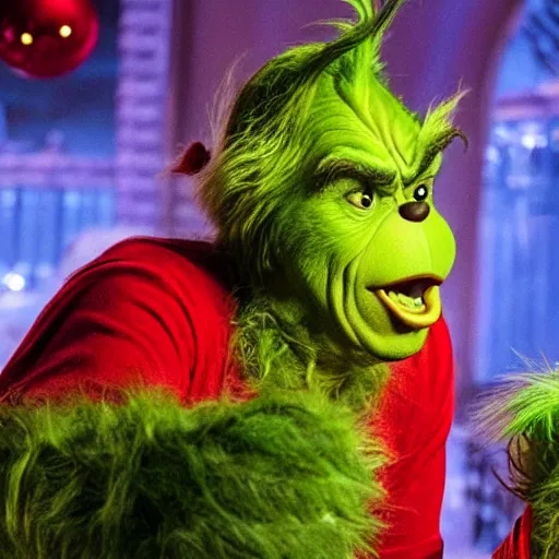 Image similar to gordon ramsey starring as the grinch movie still