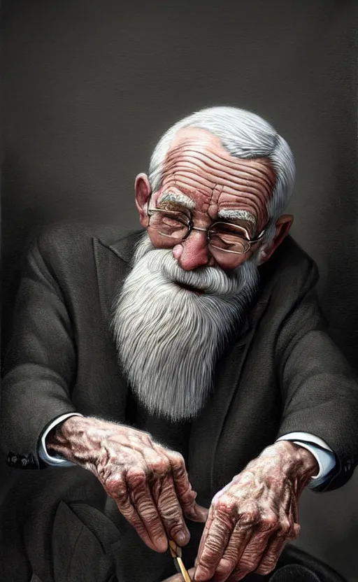 Image similar to old man doing hard work do what we can then leave it to god non - fiction elegant highly detailed digital painting 8 k uhd highly consistent object intricate sharp focus illustration, art by robin eley, paul lung, samuel silva