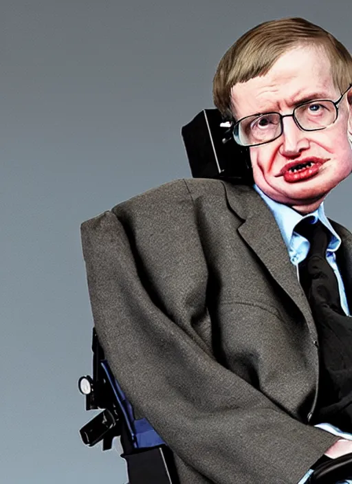 Image similar to Stephen Hawking in fallout 4