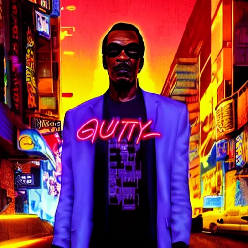 Prompt: cyberpunk eddie murphy, standing on a cyberpunk street at night, streets are lit with neon lights, portrait, cinematic