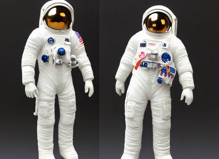 Image similar to Fine Image on the store website, eBay, Full body, 80mm resin figure of a detailed astronaut, Environmental light from the front