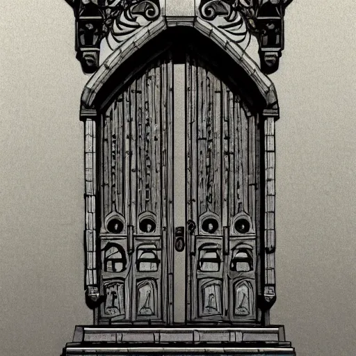 Image similar to one hundred doors with latches, concept art, trending on artstation, highly detailed, intricate, sharp focus, digital art, 8 k