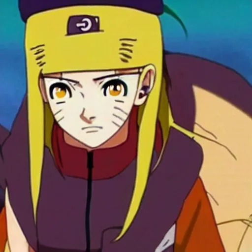 Image similar to screenshot from naruto (1999)anime emma watson as naruto uzamaki