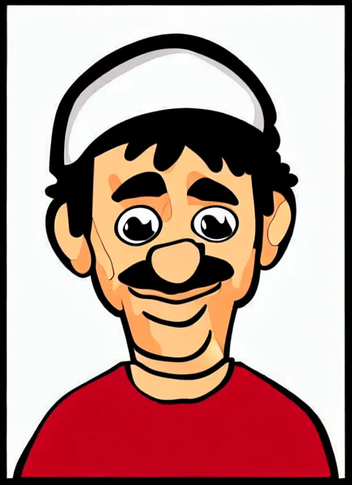 Image similar to cartoon illustration portrait seu ramon seu madruga, el chavo,