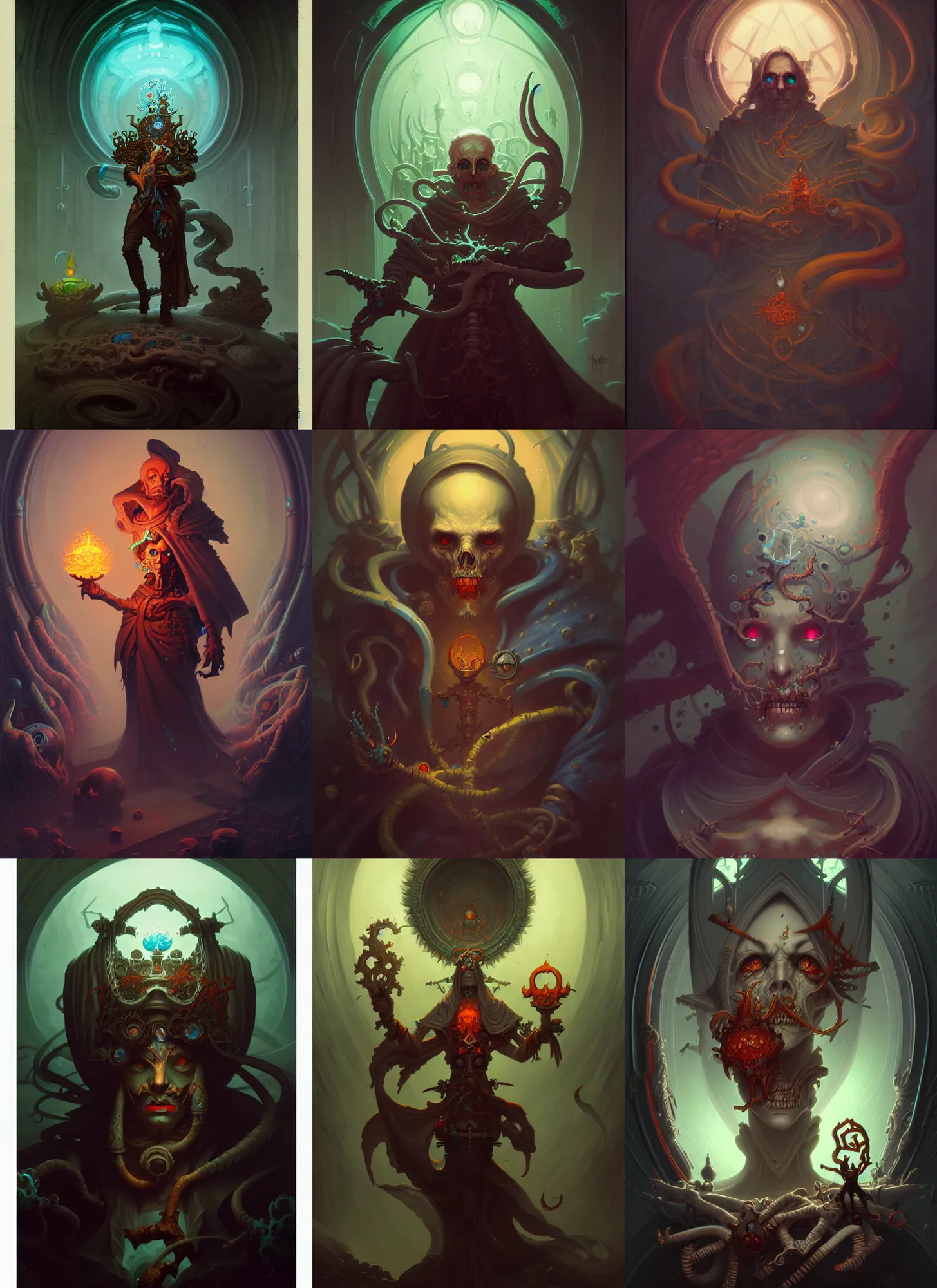 Prompt: portrait of the necromancer, in the style of peter mohrbacher, hyper detailed, intricate, complex, 8 k, crisp,