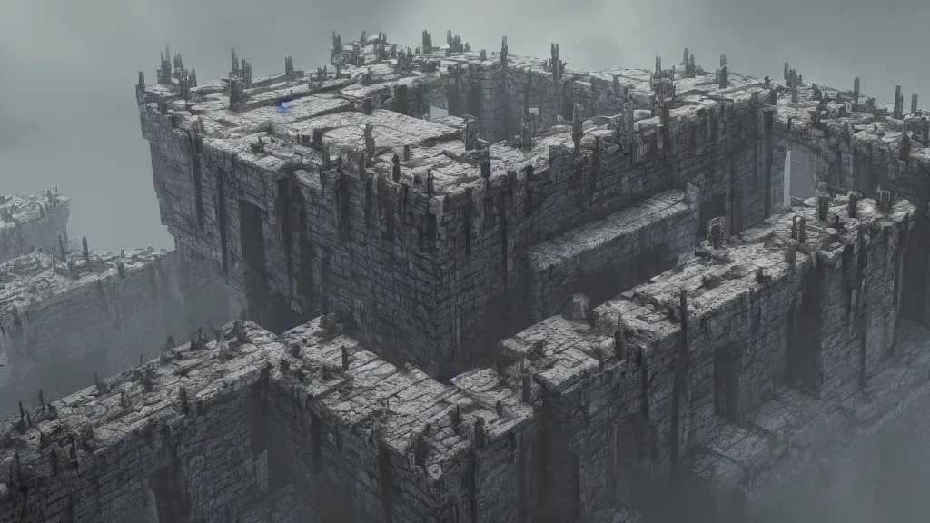 Image similar to the last fortress, rendered in octane, 4 k, highly detailed, hyperrealistic