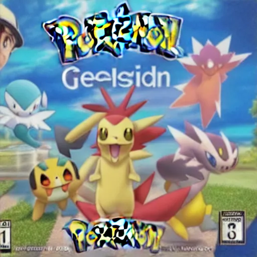 Image similar to coverart for a new pokemon game